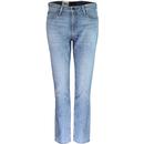 Elly LEE High Waist Slim Straight Denim Jeans (FL)