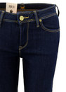Emlyn LEE Solid Blue Straight Tapered Fit Jeans