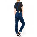 LEE Jeans Women's Retro 1970s Cord Slim Bib (Blue)