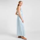 Lee Jeans Retro Western Striped Corset Maxi Dress 