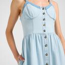 Lee Jeans Retro Western Striped Corset Maxi Dress 