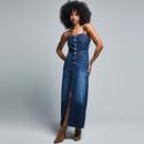 Lee Jeans Retro Americana Blue Denim Maxi Dress