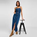 Lee Jeans Retro Americana Blue Denim Maxi Dress