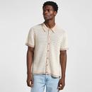 Lee Jeans Open Weave Button Up Sweater Polo (SB)