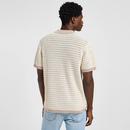 Lee Jeans Open Weave Button Up Sweater Polo (SB)