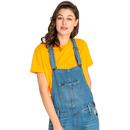 LEE Retro 1970s Relaxed Bib Dungarees (Flick Mid)