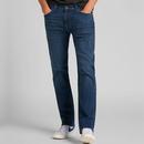 Lee West Men's Retro Relaxed Straight Leg Denim Jeans in Clean Cody Organic Cotton