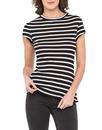 LEE JEANS Womens Retro 70s Ribbed Striped Top