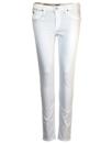 Scarlett LEE Retro Mod White Skinny Denim Jeans