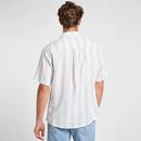 Lee Jeans Linen Blend Retro Striped Popover Shirt 