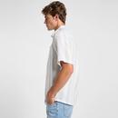Lee Jeans Linen Blend Retro Striped Popover Shirt 