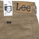 Luke LEE Mens Mod Slim Tapered Cord Jeans ANTELOPE