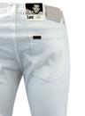 Luke LEE Slim Tapered 60s Mod White Denim Jeans 