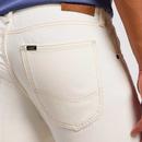 Lee Retro Luke Slim Tapered White Denim Jeans 