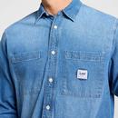 Lee Jeans Men's Retro Mid Denim Workwear Shirt 2.0