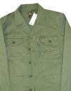 LEE Retro 70s Mod Twill Military Overshirt Jacket 