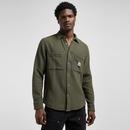 Lee Retro Relaxed Workwear Shirt 2 in Oak Moss 11237130 Front Photo