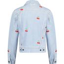 Rider Lee Women's  Retro Cherry Denim Jacket SH