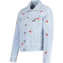 Rider Lee Women's  Retro Cherry Denim Jacket SH