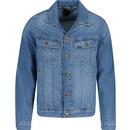 lee jeans mens rider regular retro denim jacket blue bird