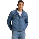 lee jeans rider denim jacket washed camden blue