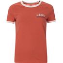 LEE Women's Retro 70s Ringer T-shirt (Paprika) 