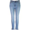 lee womens scarlett high waist skinny jeans light flight blue