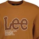 Lee Jeans Retro Seasonal Logo Crew Sweater Caramel