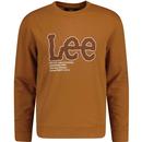 Lee Jeans Retro Seasonal Logo Crew Sweater Caramel