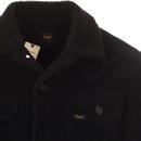 LEE Men's Retro 70s Cord Sherpa Jacket (Black)