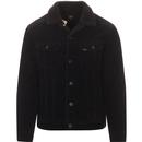 lee jeans mens cord black lining sherpa jacket black