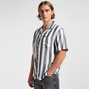 Lee Men's Retro Stripe Resort Shirt Rivet Navy