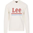 LEE Men's Retro 70s Stripe Logo Sweatshirt (Ecru)