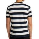 LEE JEANS Retro Mod Multi Stripe T-Shirt BLACK