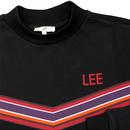 LEE JEANS Womens Retro 1970s Turtleneck Sweatshirt