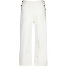 lee jeans womens all purpose utility wide relaxed leg twill trousers ecru