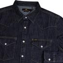 LEE Retro 70s Slim Denim Western Shirt (Blueprint)