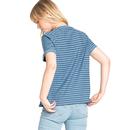 LEE JEANS Womens Relaxed Fit Horizontal Stripe Tee