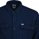 LEE Jersey Fleece Indigo Dye Retro Worker Shirt