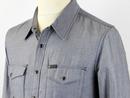 LEE Slim Fit Retro Mod Western Chambray Shirt (G)
