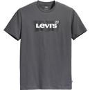 Levi's Men's Retro 3D Batwing Logo T-shirt in Dark Grey