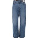 levis womens 501 90s mid rise relaxed fit straight leg jeans drew me in mid blue