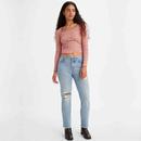 Levi's 501 Mini Waist Retro Jeans in Once Upon A Waist A47290000 