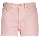 Levi's 501 Women's Retro Denim Shorts in Dispersed Dye Pink