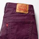 LEVI'S® 511™  Slim 14 Wale Cord Mod Jeans Burgundy