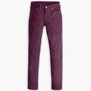 Levi's 511 Slim 14 Wale Cord Trousers in Deep Burgundy 045116002