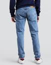 LEVI'S 512 Slim Taper Fit Denim Jeans STONED POPPY