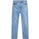 levis womens 70s high waist slim straight leg jeans marin park light blue