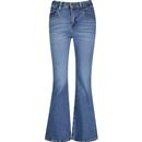 levis womens 726 70s style high rise denim flares blue wave mid