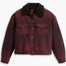 Levi's 90s Sherpa Trucker Jacket in Cherry Red A44350006